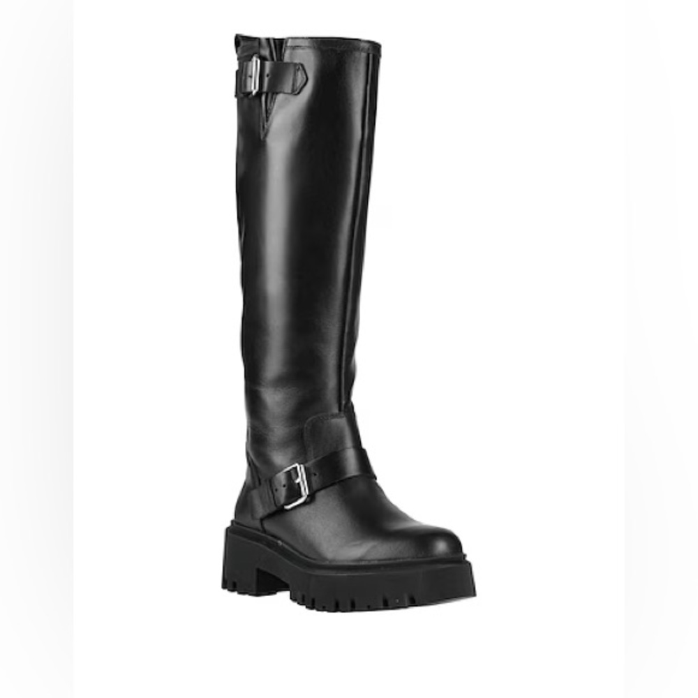Maje Leather Biker Boots NWT